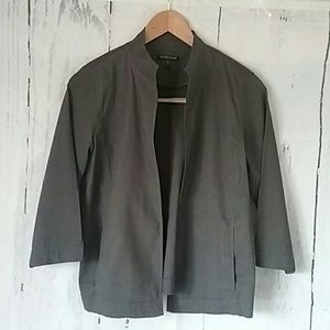 Eileen Fisher Crop jacket 3/4 Sleeve Open Front